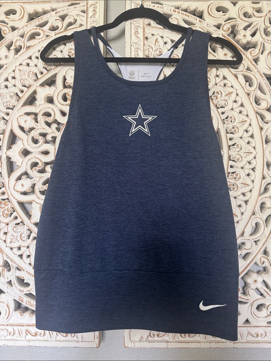 Nike Tops - Nike Women's Navy Dallas Cowboys Star Athletic Tank